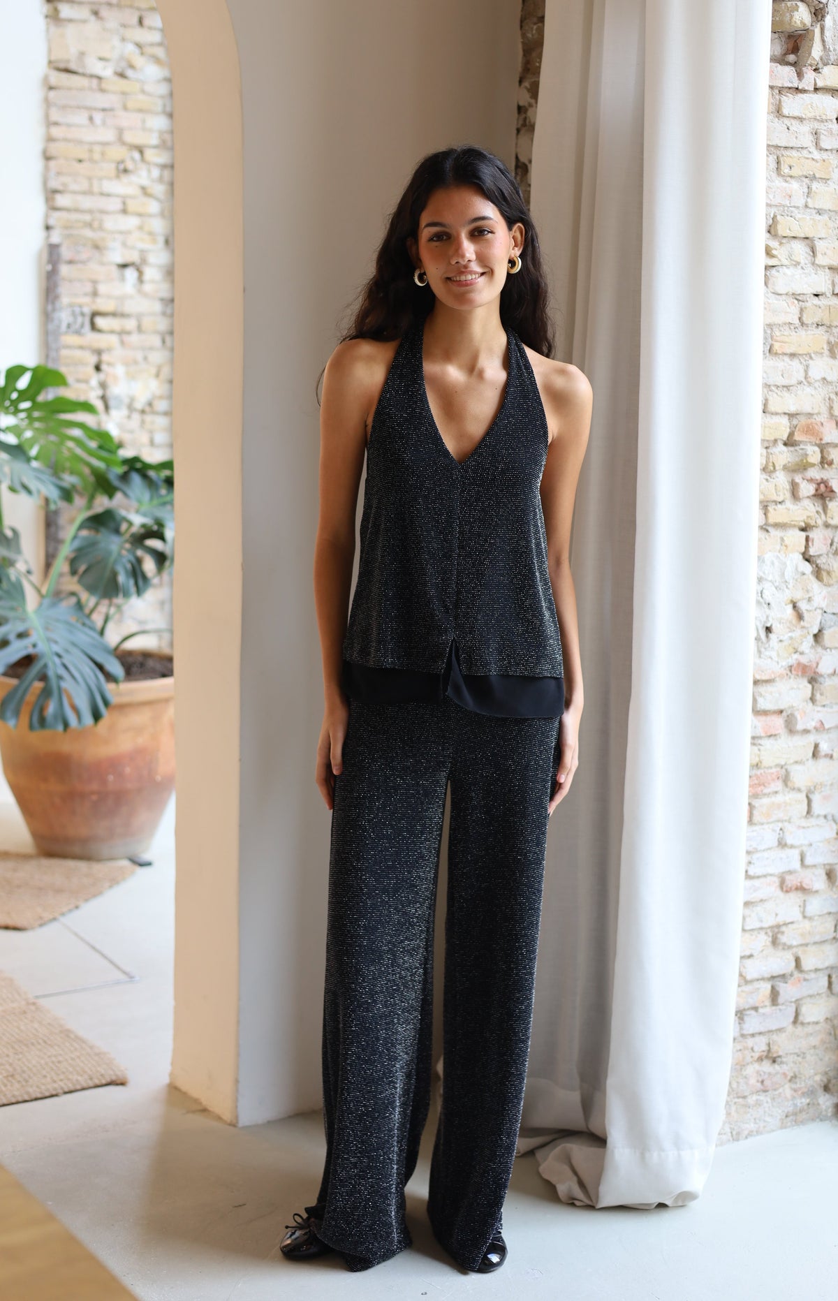 PANTALON LUNA PLATEADO