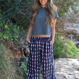 PANTALON CUADROS TOKIO MORADO
