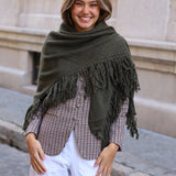 PONCHO FLECOS VERDE CACERIA