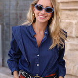 BLUSA ALERON DENIM OSCURA