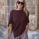 PONCHO PAULA MARRON