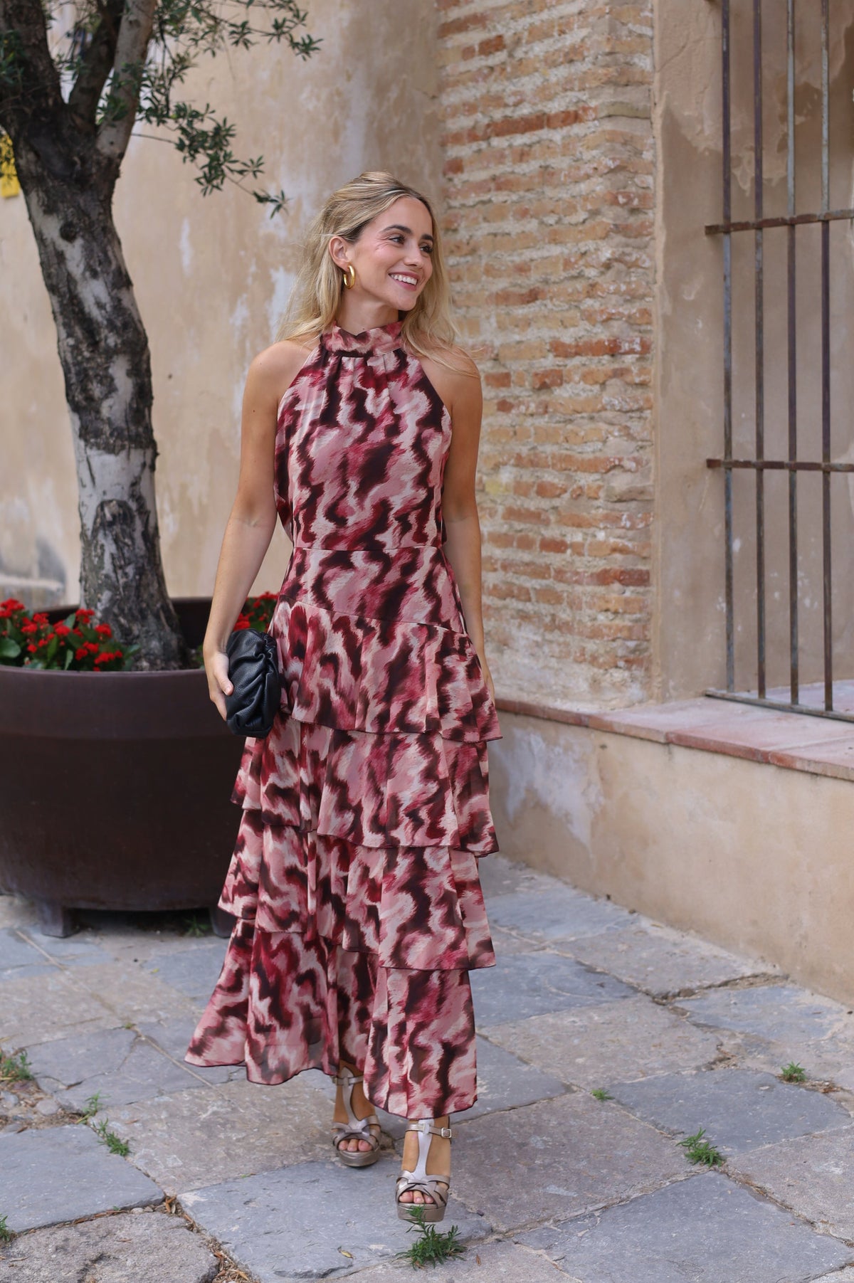 VESTIDO ZAFRA VINO