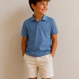 POLO MANGA CORTA AZUL