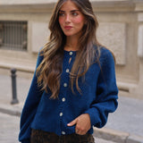 CARDIGAN CANALE BOTONES AZUL