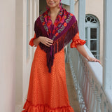 TRAJE DE FLAMENCA TERESA NARANJA