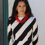 COLLAR CORALES ROJO
