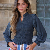 BLUSA NIDO ANTRACITA