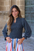 BLUSA NIDO ANTRACITA