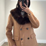 CHAQUETA DOBLE PAÑO CAMEL