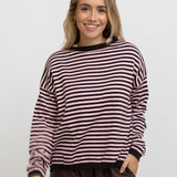 JERSEY RAYAS ROSA Y MARRON