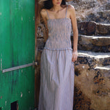 VESTIDO TIRANTAS NIDO LINO