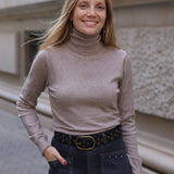 JERSEY CUELLO VUELTO LOLA BEIGE