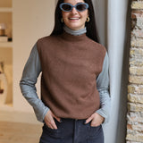 CHALECO ALBA MARRON CLARO