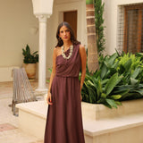 VESTIDO BERTA BERENEJENA