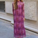 VESTIDO AINOA TUL MORADO