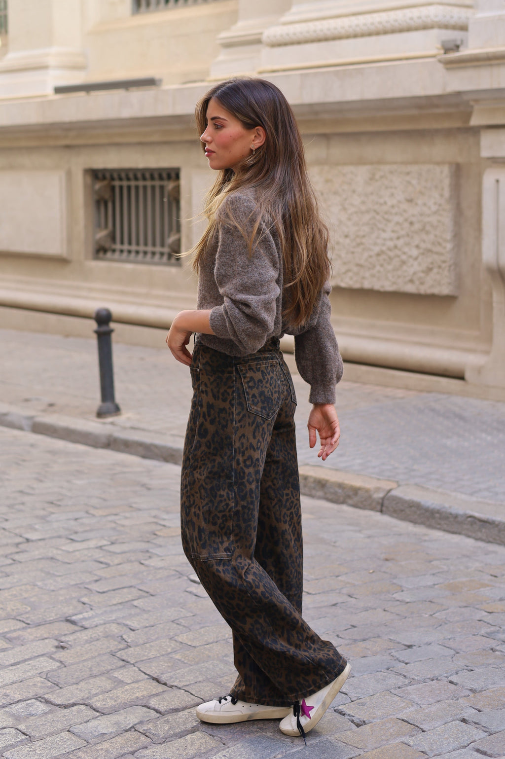 PANTALON VAQUERO LEOPARDO