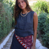 TOP LUCIA LINO ANTRACITA