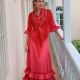 TRAJE DE FLAMENCA TERESA FUCSIA