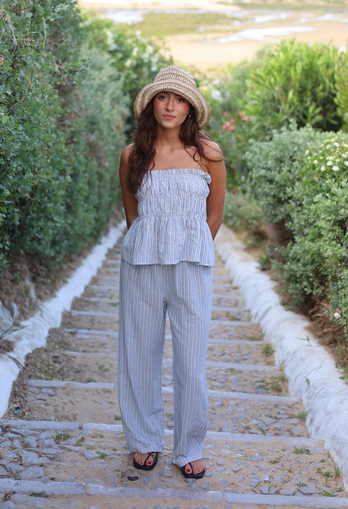 PANTALON RAYAS AZUL