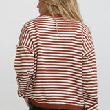 JERSEY RAYAS TEJA Y BEIGE