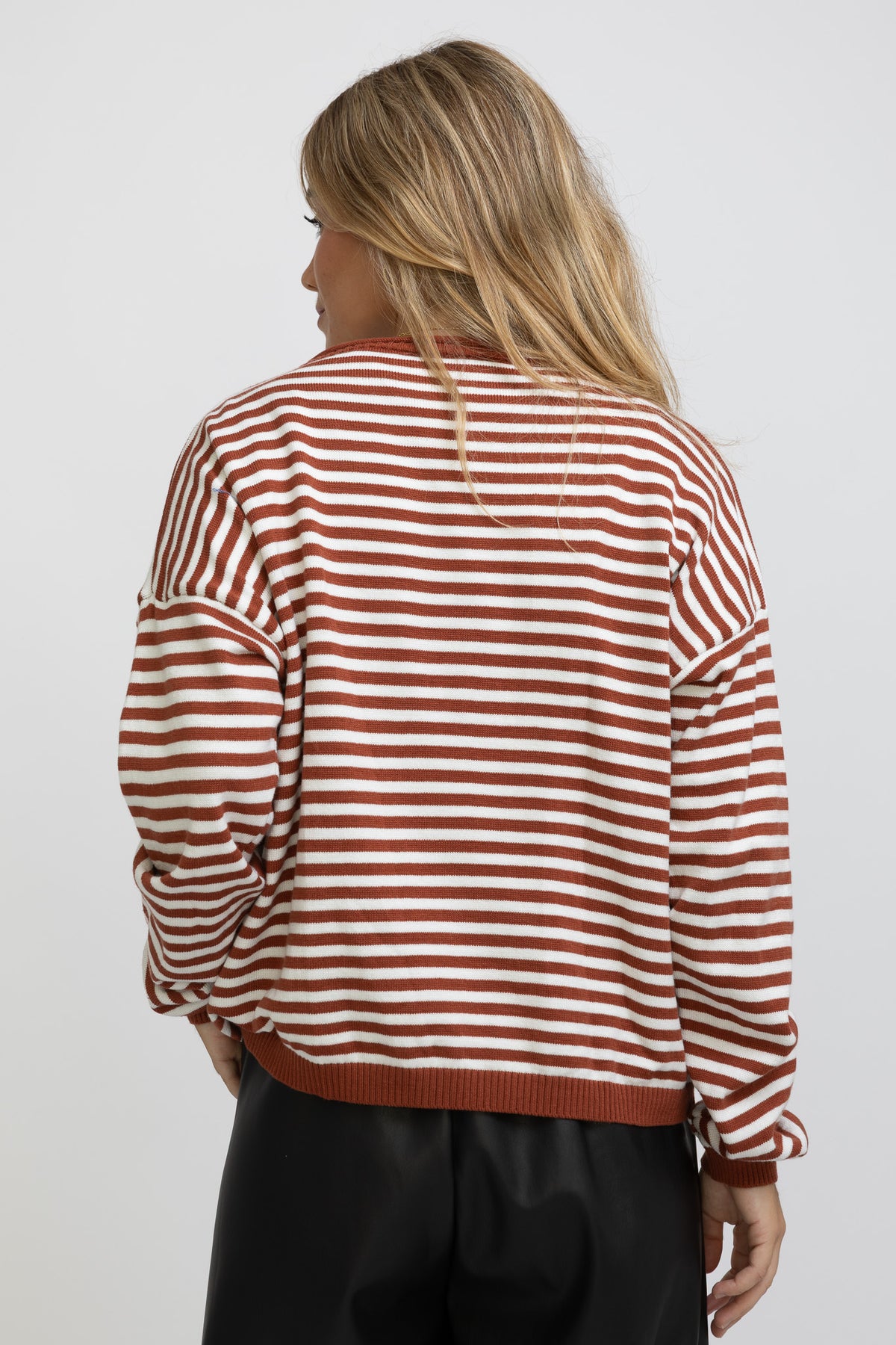 JERSEY RAYAS TEJA Y BEIGE