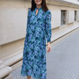 VESTIDO CAMPANA AZUL