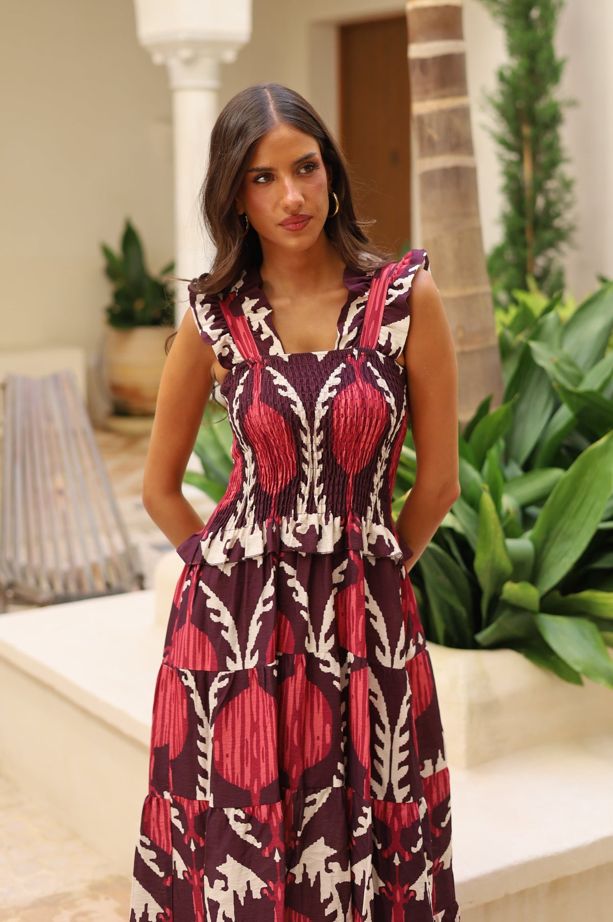 VESTIDO SUIZA MORADO