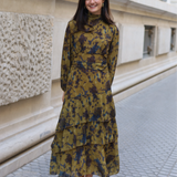 VESTIDO VISTAHERMOSA MOSTAZA