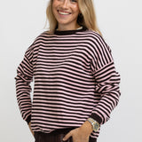 JERSEY RAYAS ROSA Y MARRON