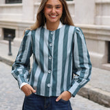 CHAQUETA ELVIRA TURQUESA