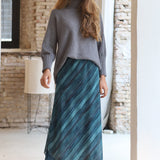 FALDA ASIMETRICA AZUL