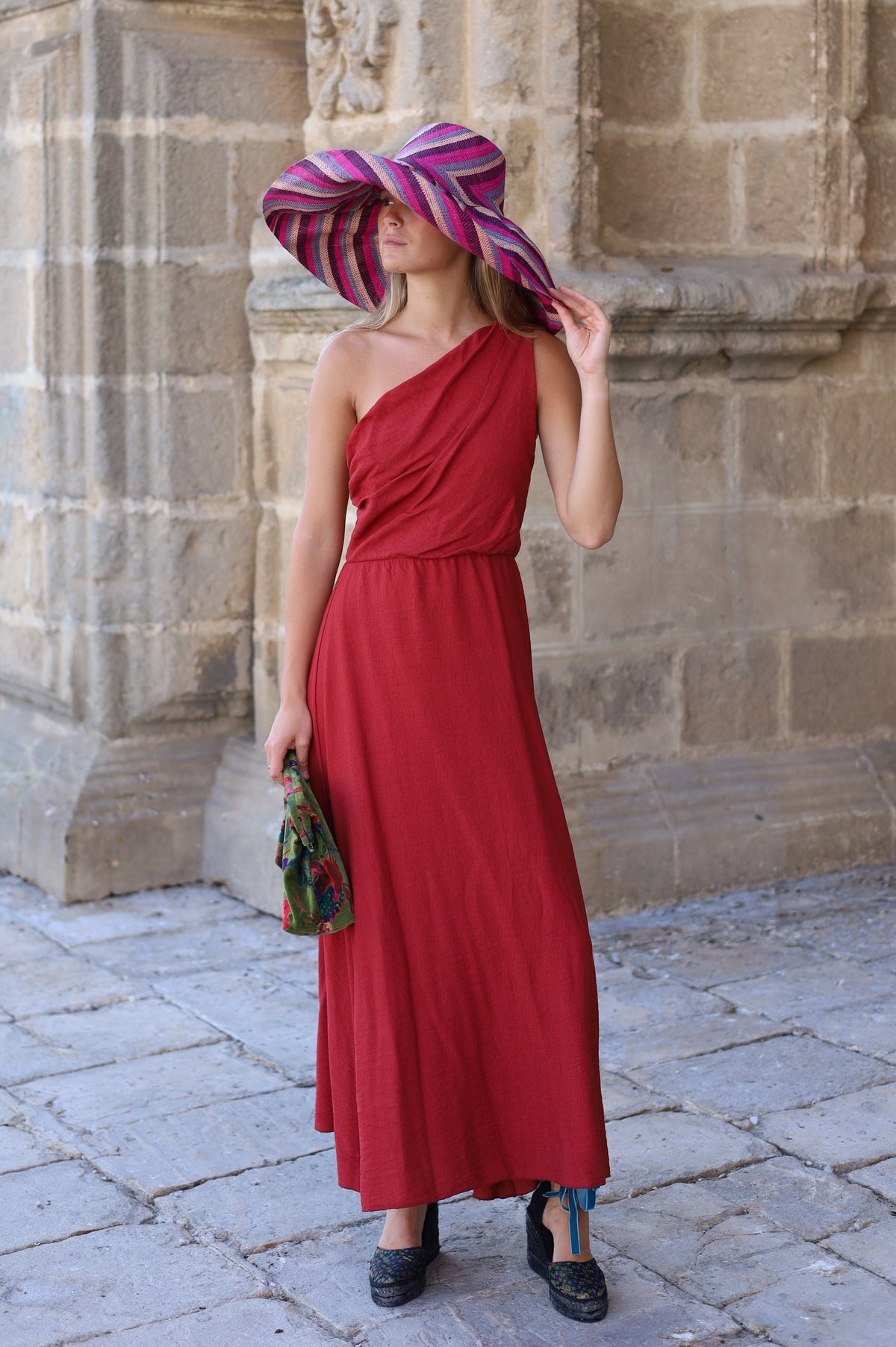 VESTIDO BERTA ROJO