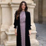 ABRIGO TERCIOPELO NEGRO