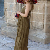 VESTIDO CARTAGENA OLIVA