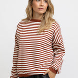 JERSEY RAYAS TEJA Y BEIGE