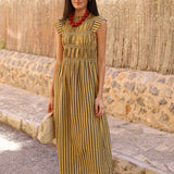 VESTIDO NIDO RAYAS AMARILLO