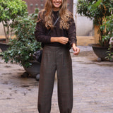 PANTALON CUADROS LUREX