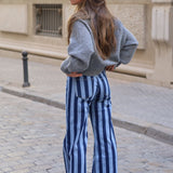 PANTALON VAQUERO RAYAS AZUL