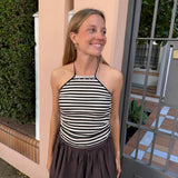 TOP LUREX TACHAS NEGRO