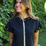 COLLAR HOJAS PLATEADO