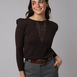 JERSEY PILAR MARRON