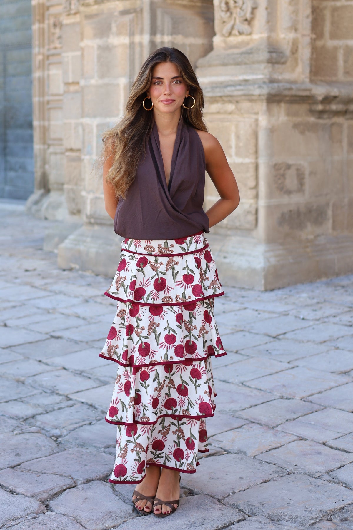 FALDA VOLANTES NOELIA BLANCA