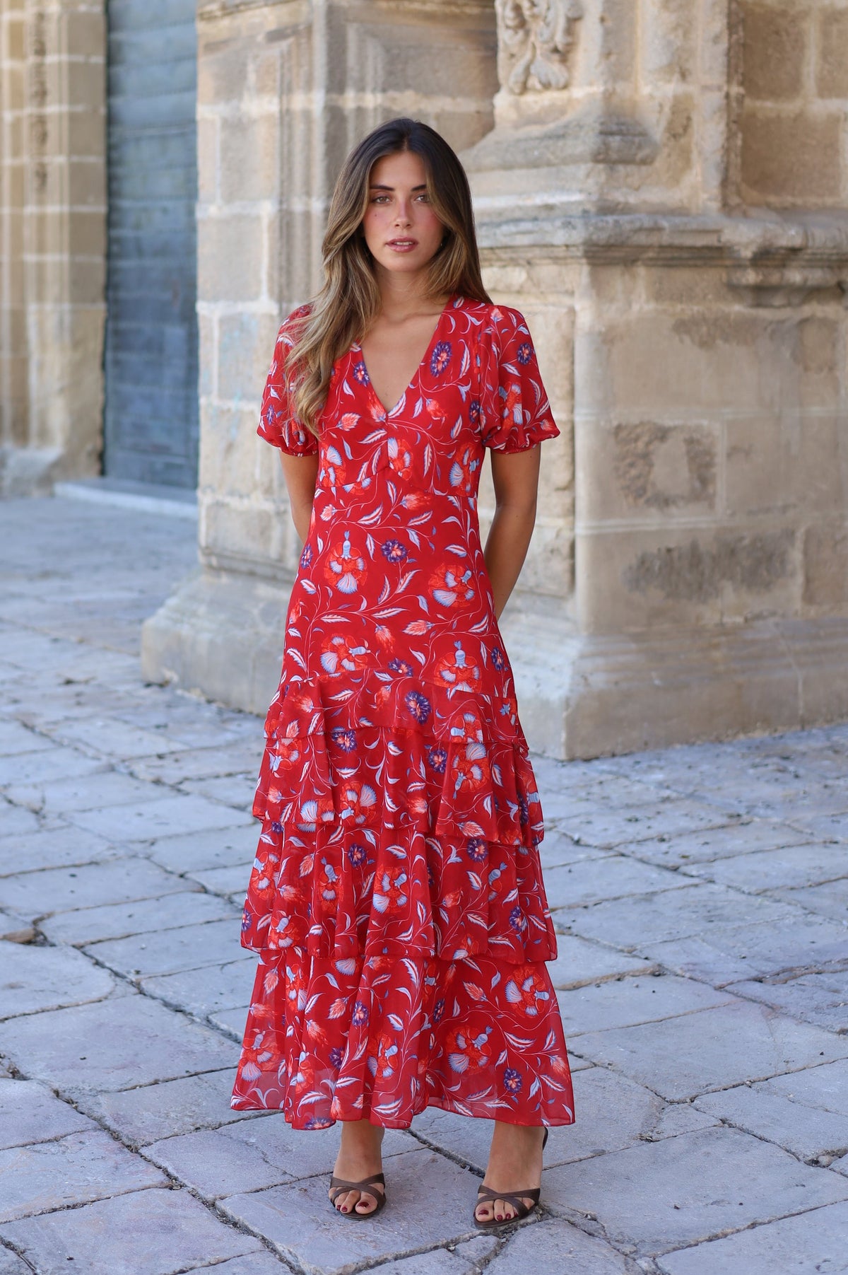 VESTIDO MANILA ROJO