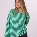 SUDADERA RAYAS VERDE