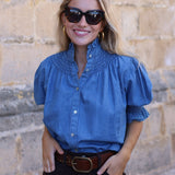 BLUSA MANGA FAROL DENIM