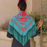 MANTON TRIANA BORLON TURQUESA