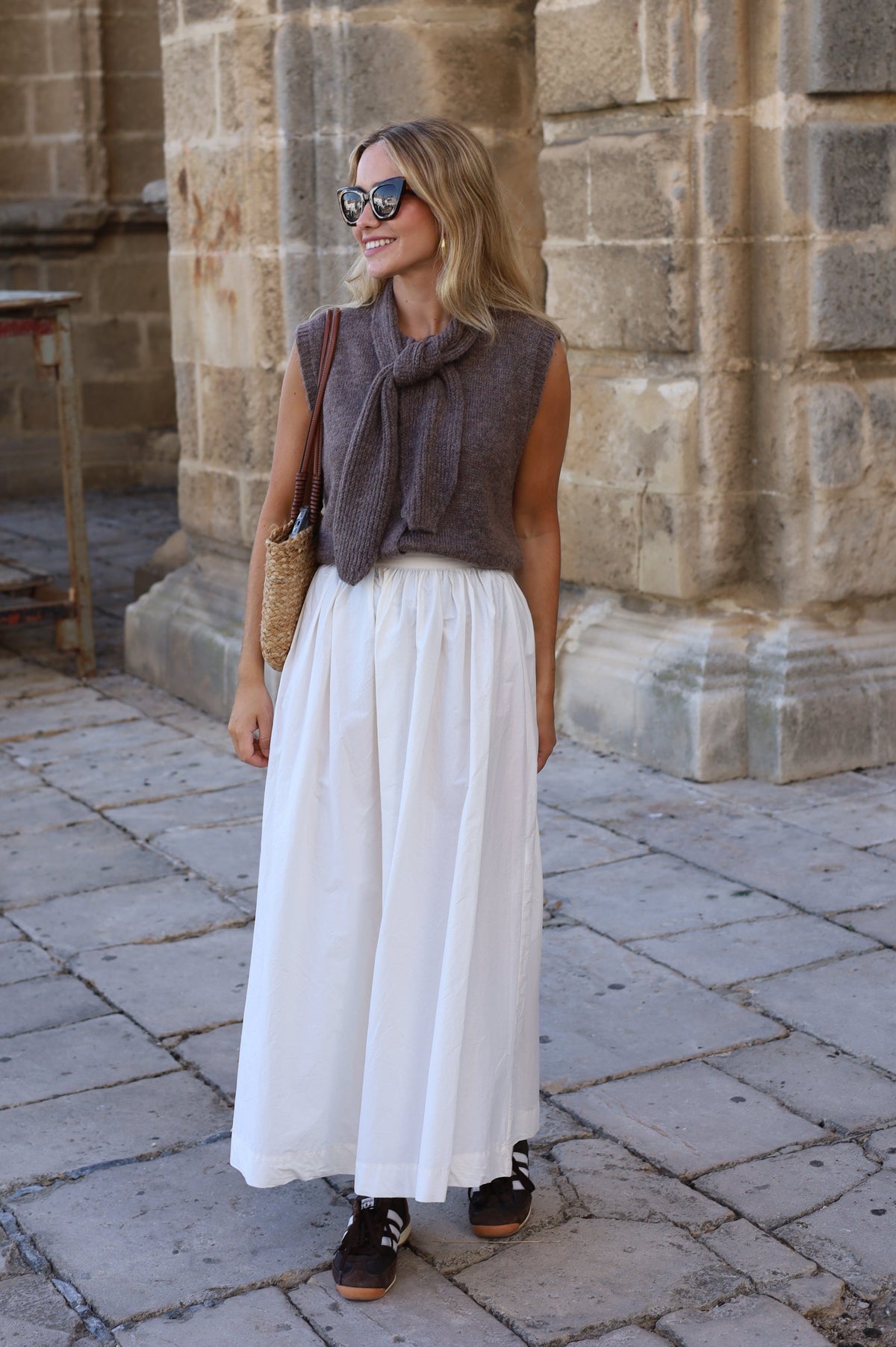 FALDA MIDI CRUDA