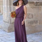 VESTIDO BERTA BERENJENA