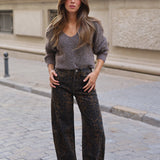 PANTALON VAQUERO LEOPARDO
