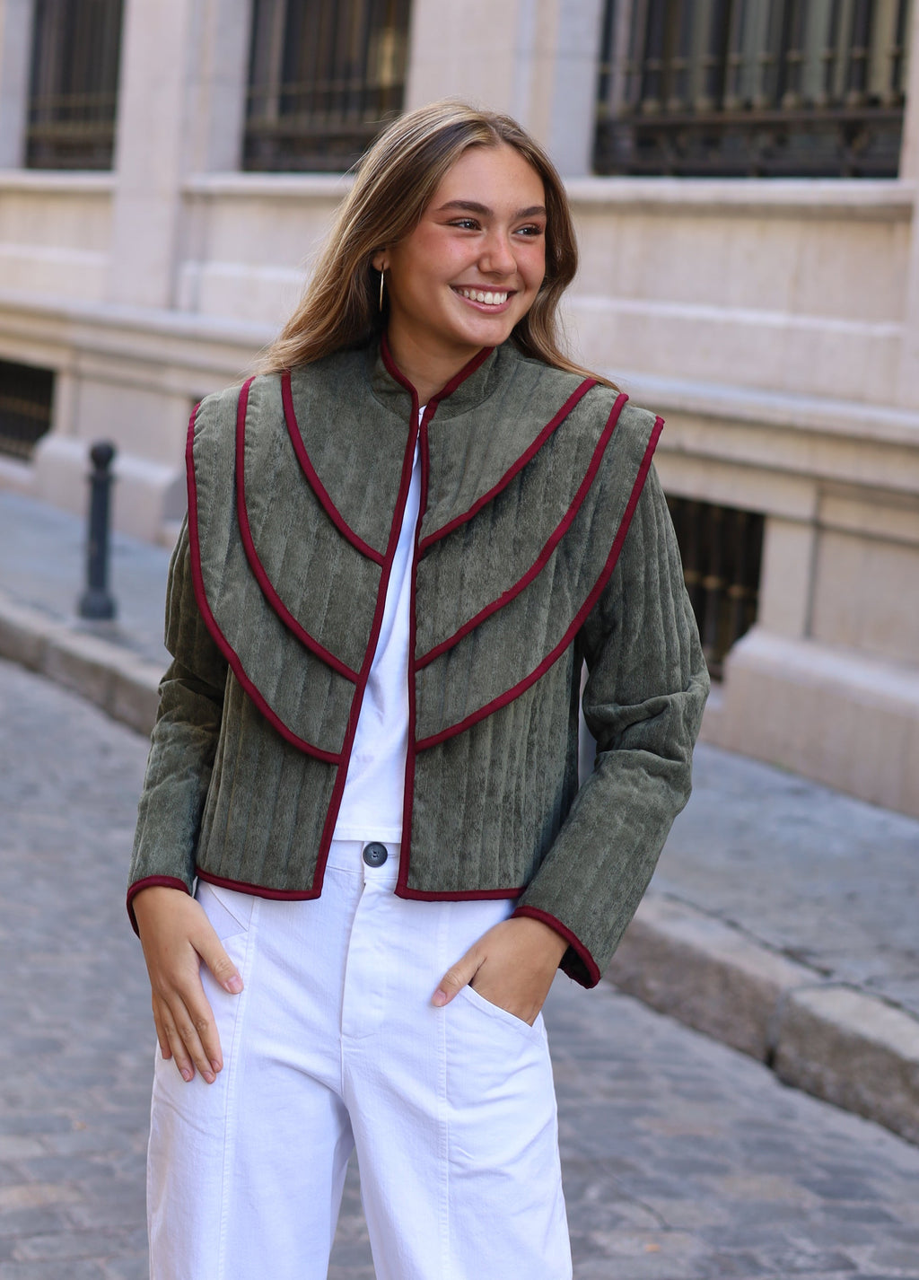 CHAQUETA PANA ALERON VERDE